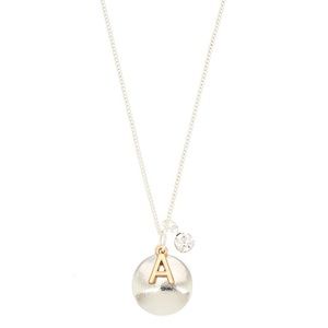 Initial charm pendant Necklace